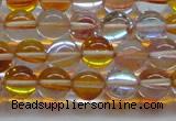 CMS1532 15.5 inches 8mm round synthetic moonstone beads wholesale