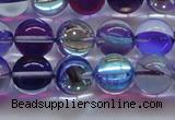 CMS1574 15.5 inches 12mm round synthetic moonstone beads wholesale