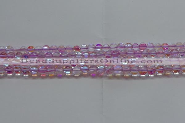 CMS1591 15.5 inches 6mm round synthetic moonstone beads wholesale