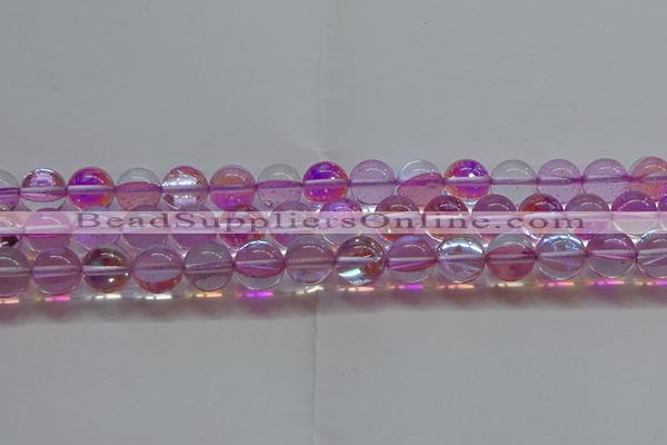 CMS1594 15.5 inches 12mm round synthetic moonstone beads wholesale