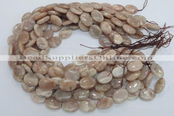 CMS16 15.5 inches 12*16mm oval moonstone gemstone beads wholesale