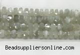 CMS1656 15.5 inches 6*10mm - 8*11mm faceted tyre moonstone beads