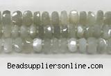 CMS1658 15.5 inches 6*13mm - 8*14mm faceted tyre moonstone beads