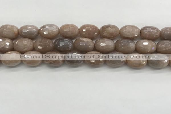 CMS1778 15.5 inches 13*18mm faceted drum AB-color moonstone beads