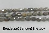 CMS1810 15.5 inches 8*12mm faceted oval AB-color moonstone beads