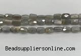 CMS1823 15.5 inches 8*12mm faceted rectangle AB-color moonstone beads