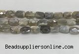 CMS1825 15.5 inches 12*16mm faceted rectangle AB-color moonstone beads