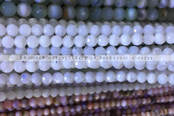 CMS1855 15.5 inches 6mm faceted round white moonstone beads wholesale