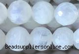 CMS1860 15.5 inches 6mm faceted round white moonstone gemstone beads