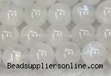 CMS1901 15.5 inches 6mm round white moonstone gemstone beads