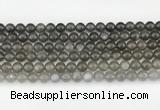 CMS2021 15.5 inches 8mm round black moonstone beads wholesale