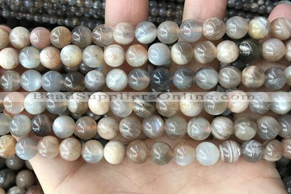 CMS2060 15.5 inches 8mm round moonstone gemstone beads