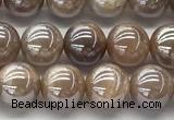 CMS2081 15 inches 8mm round AB-color moonstone beads