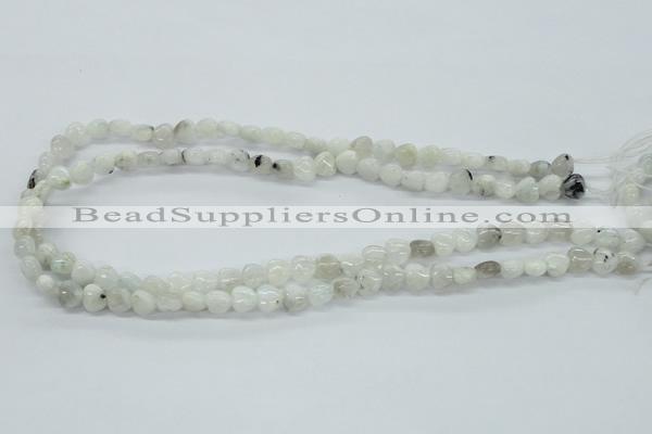 CMS211 15.5 inches 8*8mm heart moonstone gemstone beads wholesale