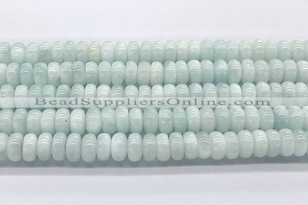 CMS2138 15 inches 6*10mm rondelle blue moonstone beads