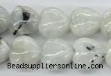 CMS214 15.5 inches 16*16mm heart moonstone gemstone beads wholesale