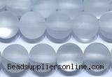 CMS2173 15 inches 6mm, 8mm, 10mm & 12mm round matte synthetic moonstone beads