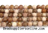 CMS2282 15 inches 10mm faceted round moonstone beads