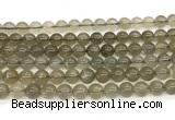 CMS2295 15 inches 8mm round grey moonstone beads wholesale