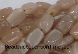 CMS26 15.5 inches 8*12mm rectangle moonstone gemstone beads wholesale