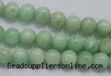 CMS403 15.5 inches 8mm round green moonstone beads wholesale