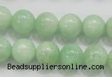 CMS405 15.5 inches 12mm round green moonstone beads wholesale