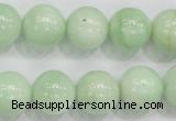 CMS406 15.5 inches 14mm round green moonstone beads wholesale