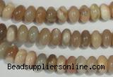 CMS518 15.5 inches 4*8mm rondelle moonstone beads wholesale