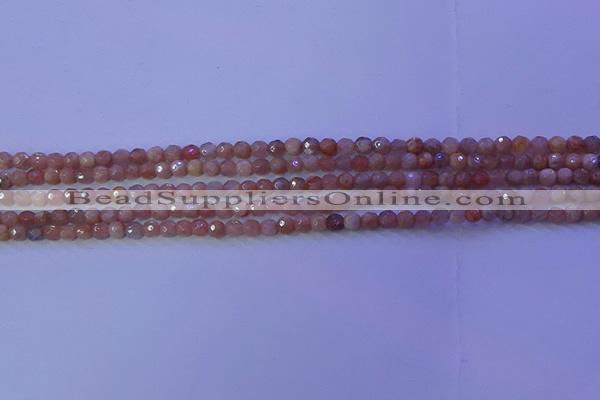 CMS569 15.5 inches 4mm faceted round moonstone gemstone beads