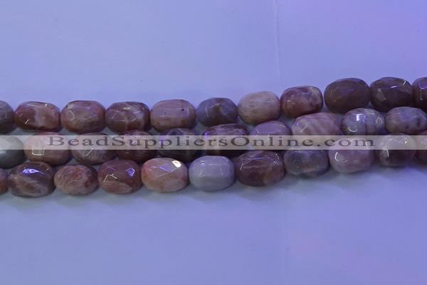 CMS583 15.5 inches 12*18mm faceted drum moonstone gemstone beads