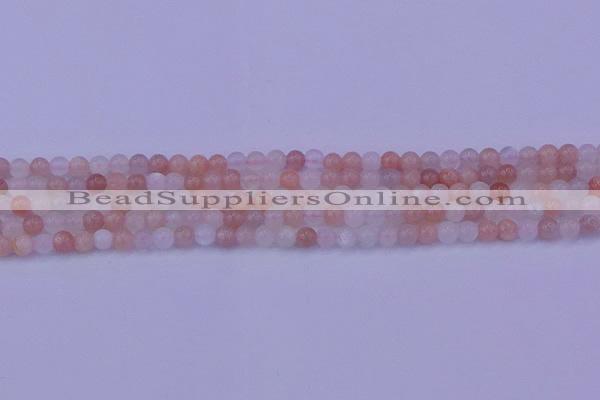 CMS620 15.5 inches 4mm round rainbow moonstone beads wholesale