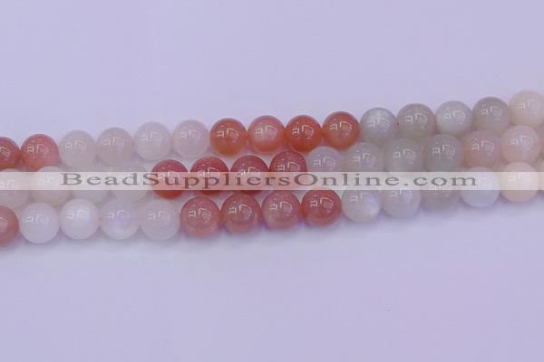 CMS634 15.5 inches 12mm round rainbow moonstone gemstone beads