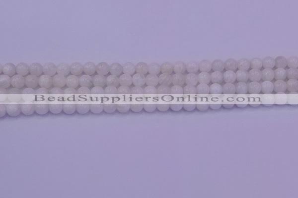 CMS641 15.5 inches 6mm round white moonstone beads wholesale