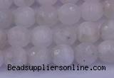 CMS662 15.5 inches 8mm faceted round white moonstone beads