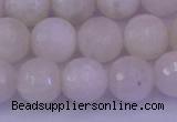 CMS663 15.5 inches 10mm faceted round white moonstone beads