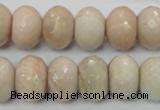 CMS68 15.5 inches 12*16mm faceted rondelle moonstone gemstone beads