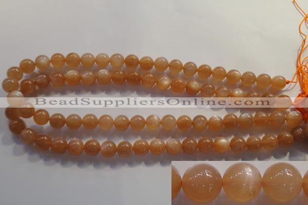 CMS733 15.5 inches 10mm round A grade natural peach moonstone beads