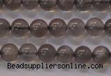 CMS858 15.5 inches 6mm round A grade natural black moonstone beads