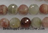 CMS872 15.5 inches 10mm faceted round moonstone gemstone beads