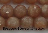 CMS943 15.5 inches 10mm faceted round A grade moonstone gemstone beads