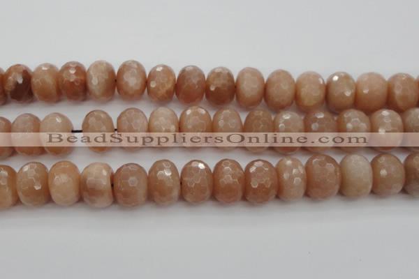 CMS954 15.5 inches 10*14mm faceted rondelle A grade moonstone beads