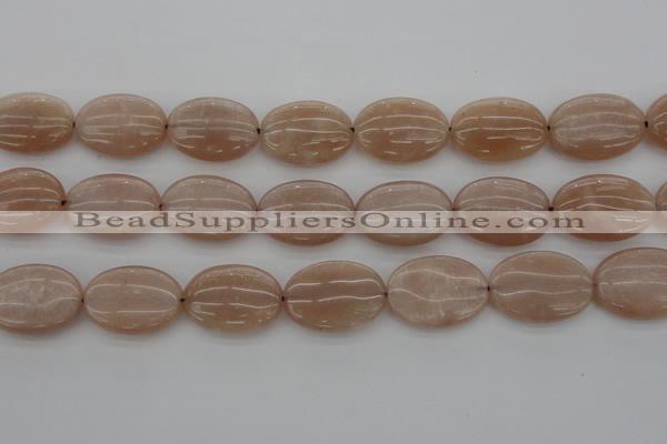 CMS964 15.5 inches 13*18mm oval A grade moonstone beads