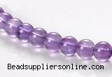 CNA10 6mm round A+ grade natural amethyst quartz beads Wholesale