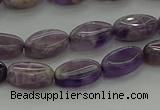 CNA1035 15.5 inches 6*10mm oval dogtooth amethyst beads wholesale