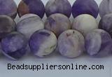 CNA1053 15.5 inches 10mm round matte dogtooth amethyst beads