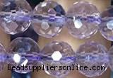 CNA1112 15.5 inches 8mm faceted round natural amethyst beads