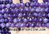 CNA1115 15.5 inches 10mm faceted round amethyst gemstone beads