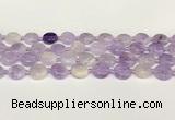 CNA1125 15.5 inches 14mm flat round natural lavender amethyst beads