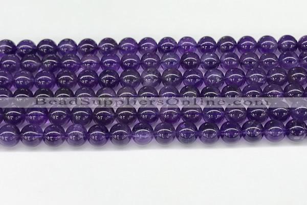 CNA1151 15.5 inches 6mm round natural amethyst gemstone beads