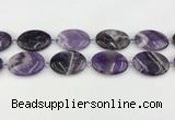 CNA1194 15.5 inches 25*35mm oval amethyst beads wholesale